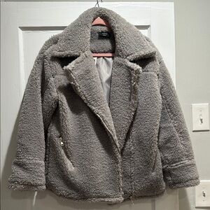 Vici Gray Sherpa Jacket